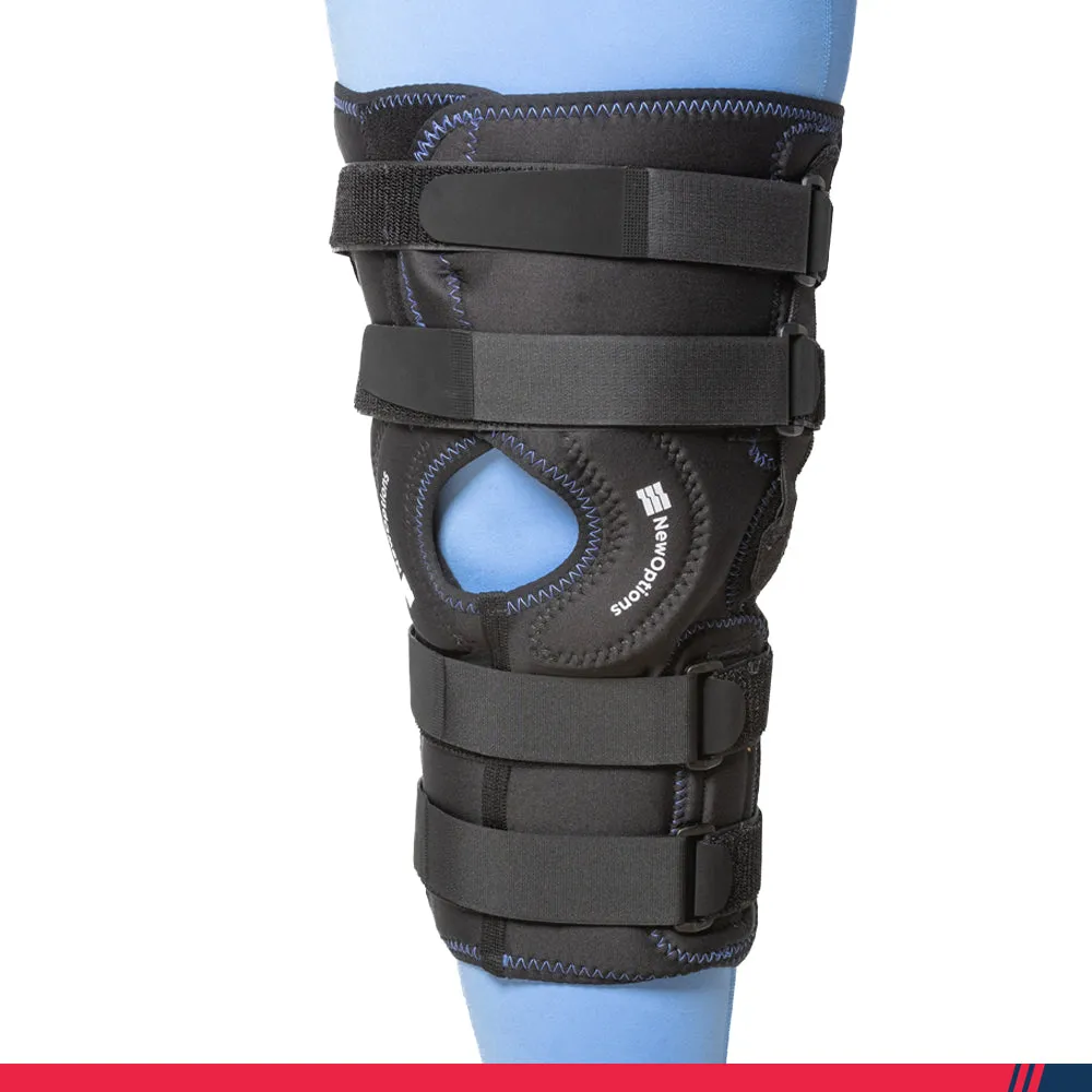 17" "Hybrid" Knee Brace for Cone-Shaped Legs, Large Quadriceps, or Extra Wide Thighs. (KC68-NOS)