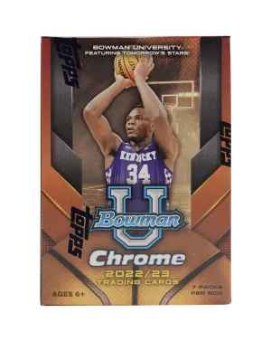 2022/23 Bowman University Chrome Basketball 7-Pack Blaster Box