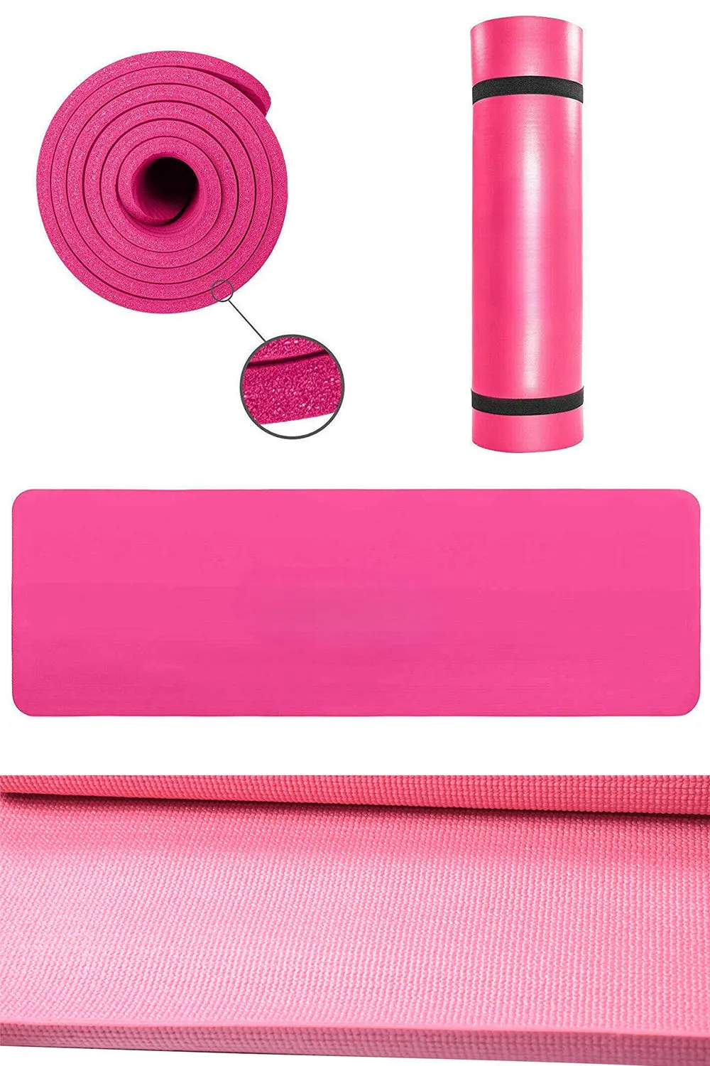 5 Pack Yoga Mat with Carrier Strap