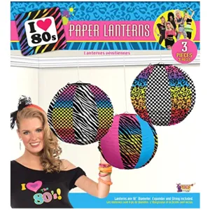 80's Party Paper Lanterns