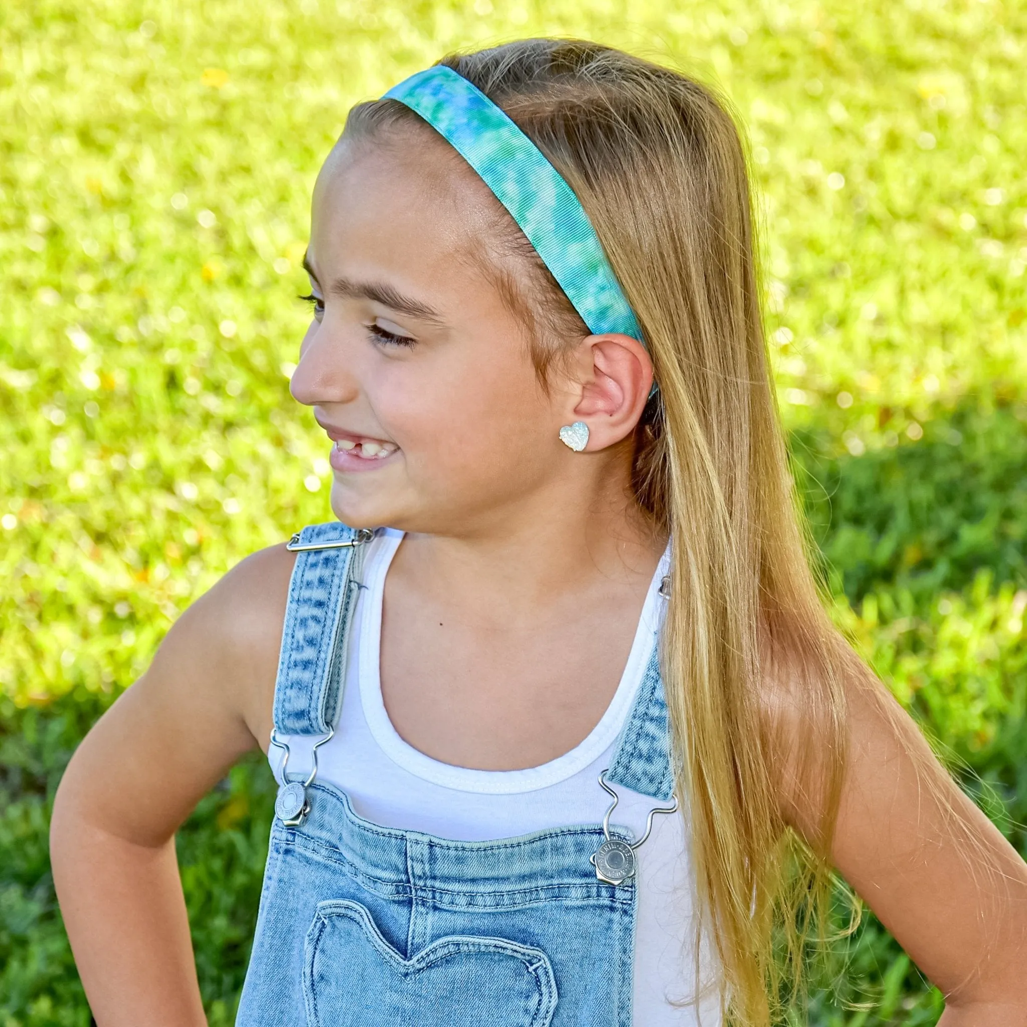 Adjustable No Slip Tie Dye Headbands - Tonal 6 Pack