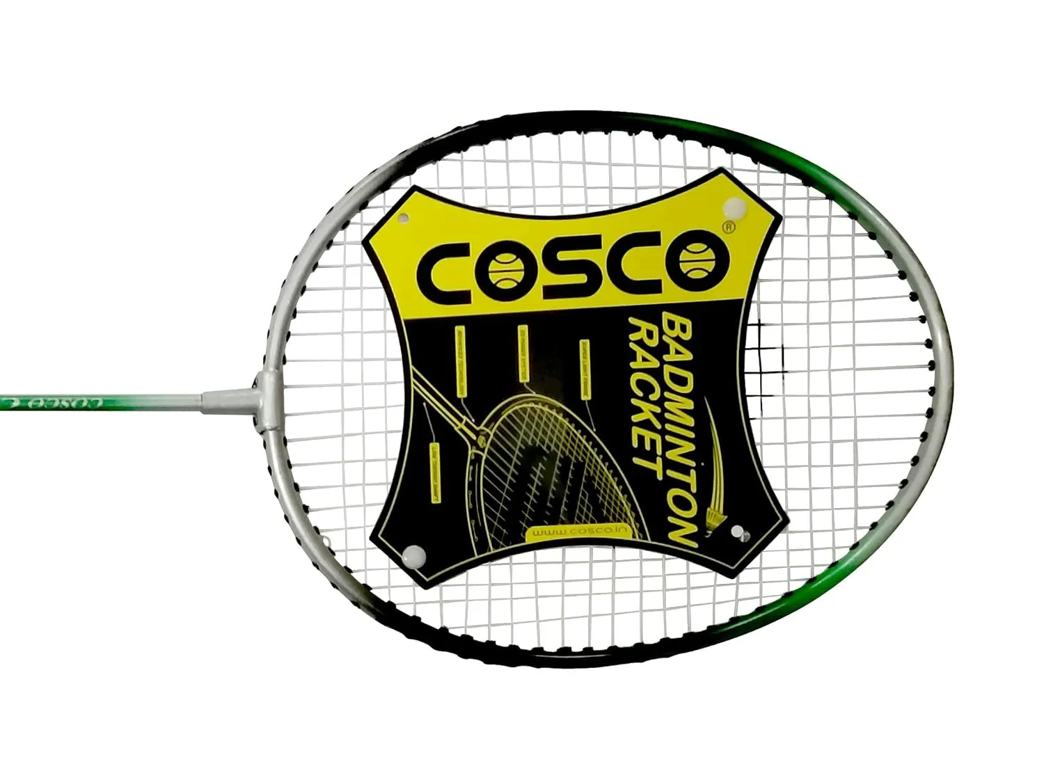 Aluminum Badminton Racquet (Cb 88 | Green And Silver | 0.0896 G)