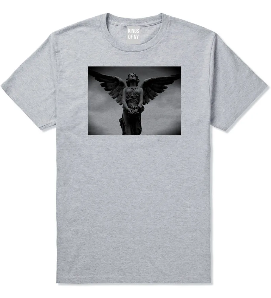 Angel Statue Wings Dark Goth T-Shirt