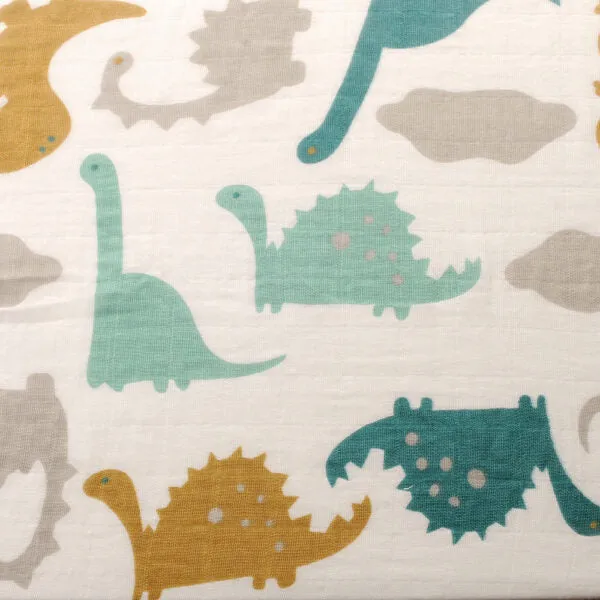 Baby Swaddle Muslin 'Dinosaurs'