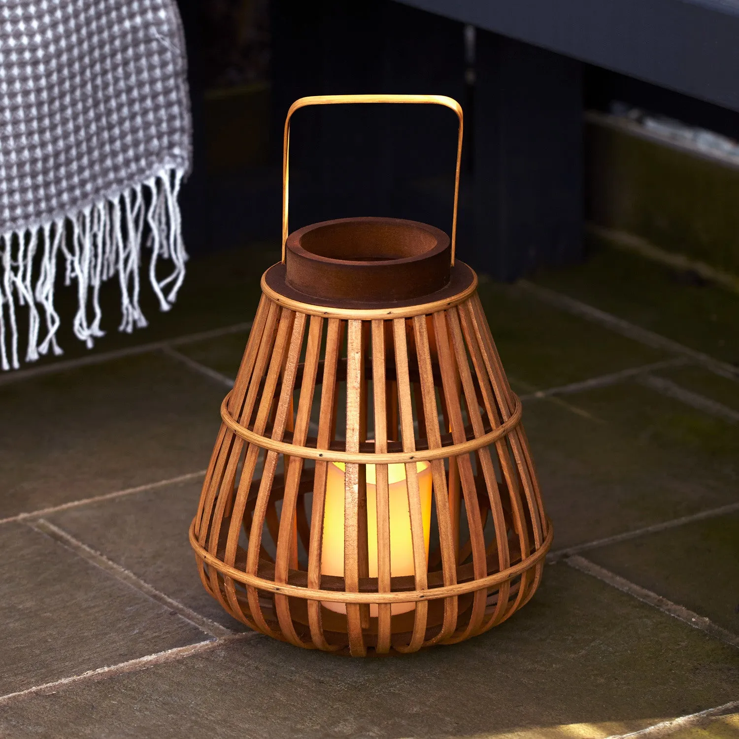 Bamboo Battery Lantern