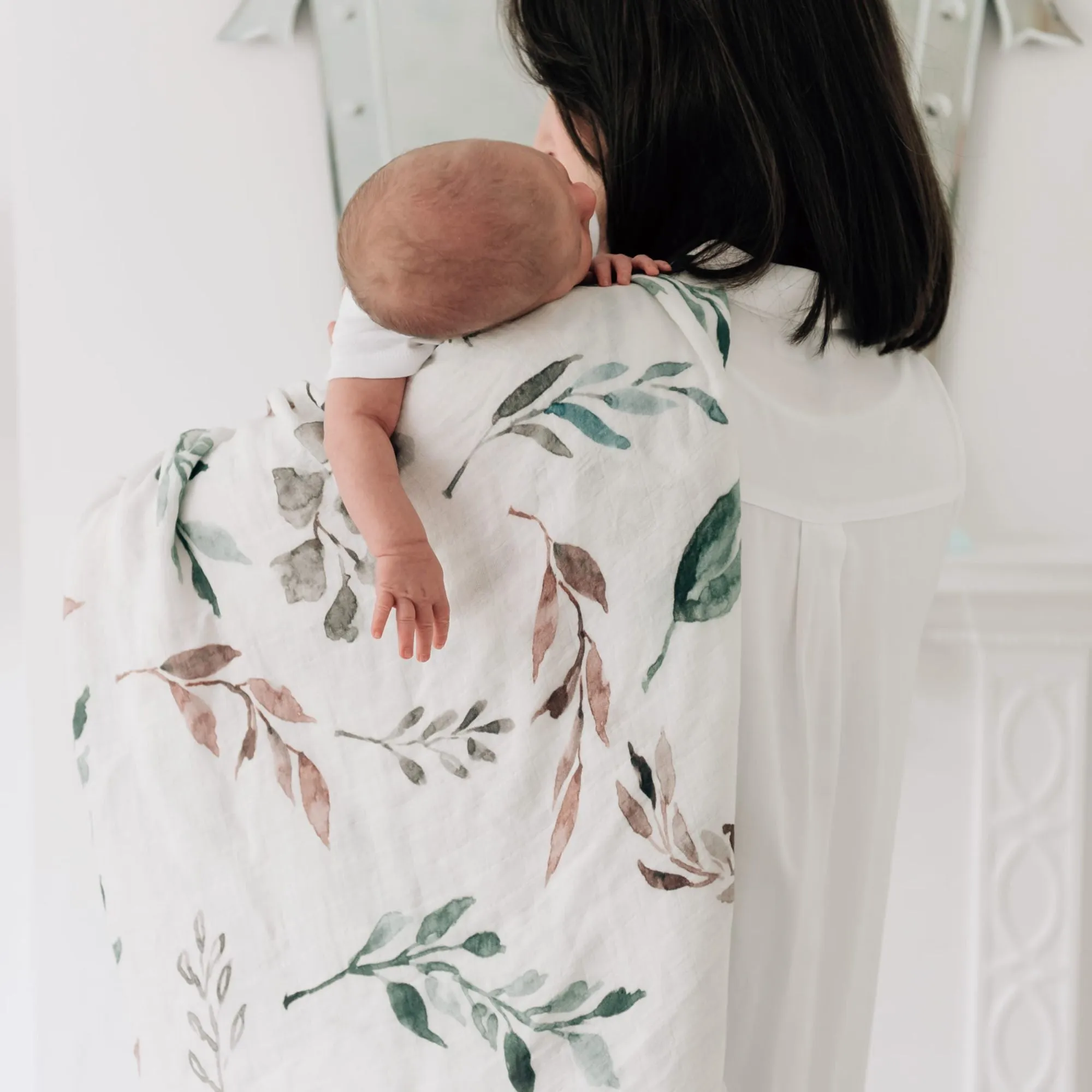 Bamboo Swaddle Blanket  - Botanical