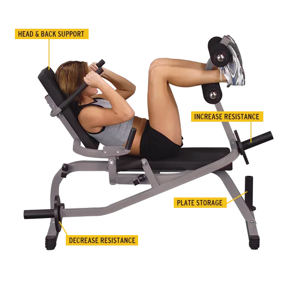 Body-Solid - Horizontal Ab Crunch Bench