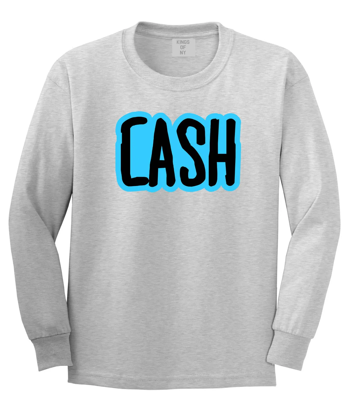 Cash Money Blue Style Long Sleeve T-Shirt