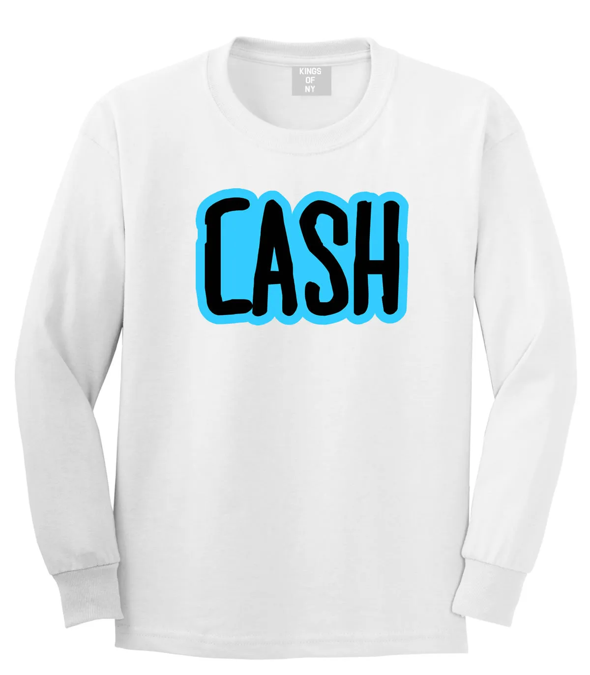 Cash Money Blue Style Long Sleeve T-Shirt