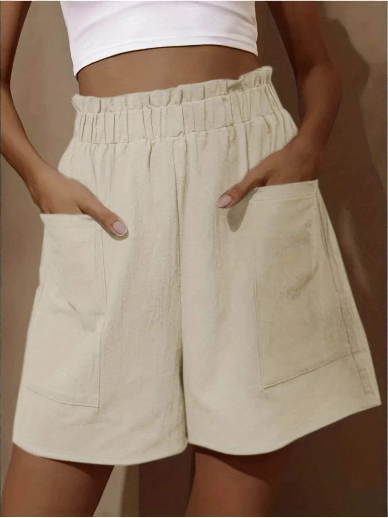 Cozy and chic wide leg shorts for women with pockets