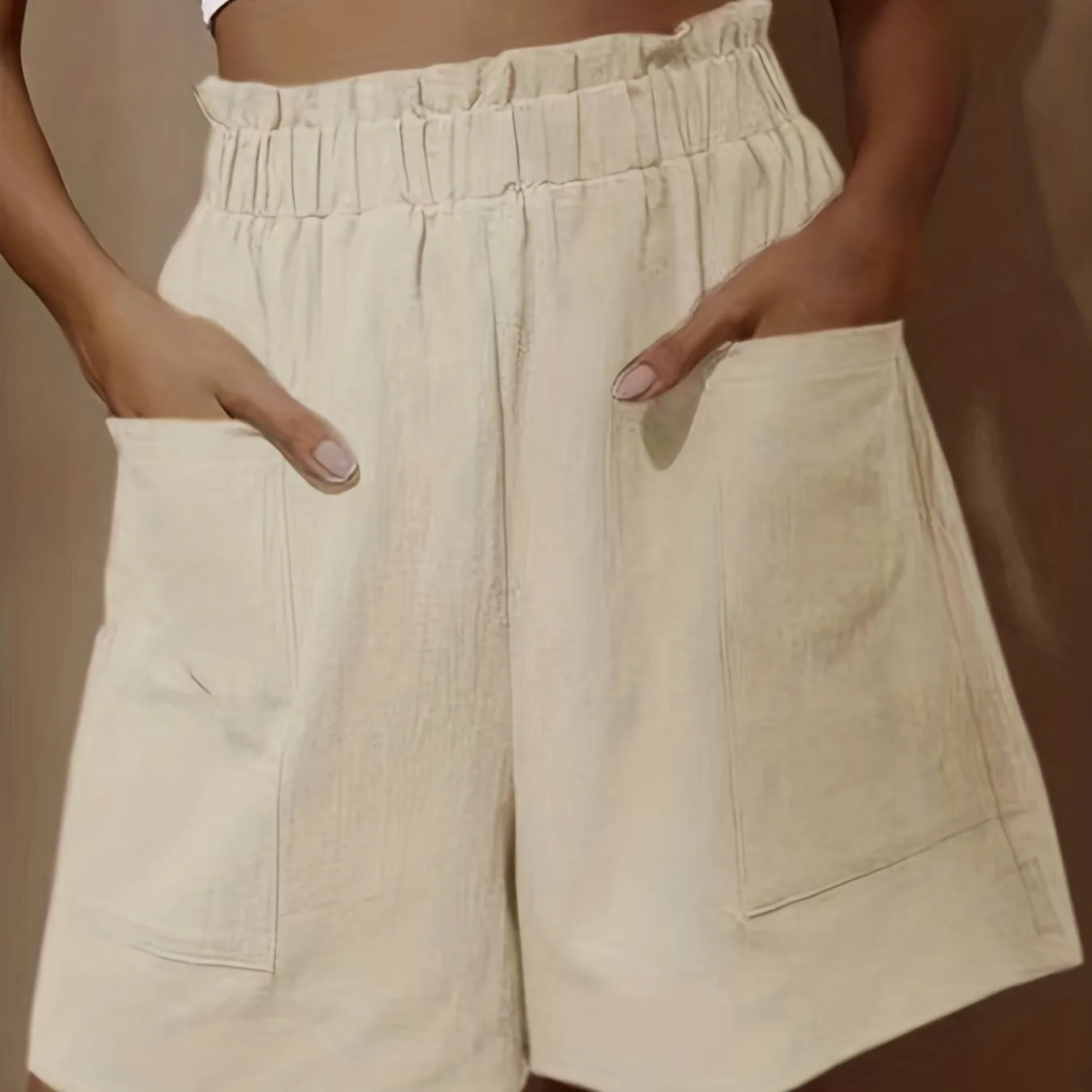 Cozy and chic wide leg shorts for women with pockets