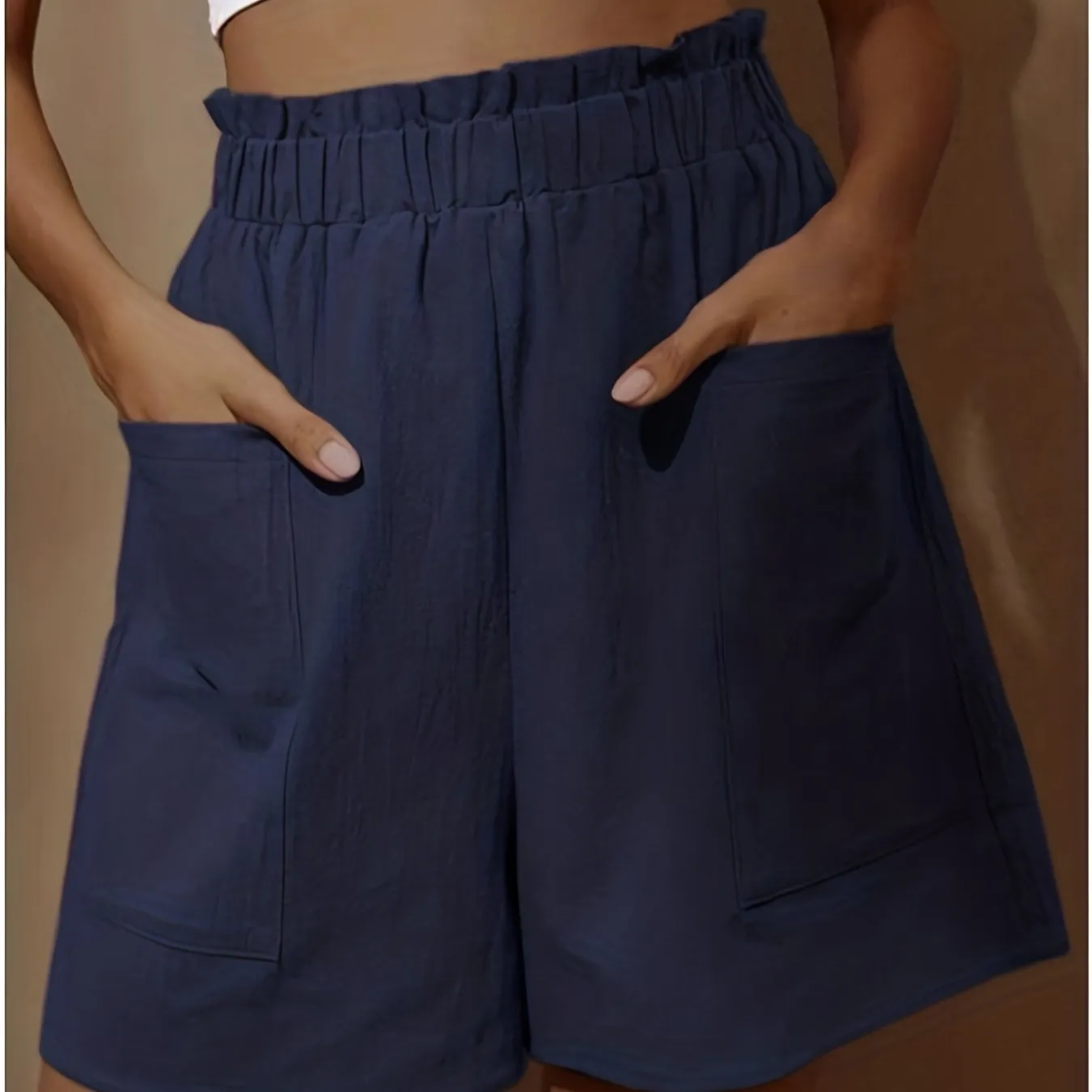 Cozy and chic wide leg shorts for women with pockets