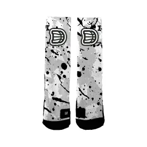 Darting Basketball Academy Youth Foundation (isabelle) Splatter Socks