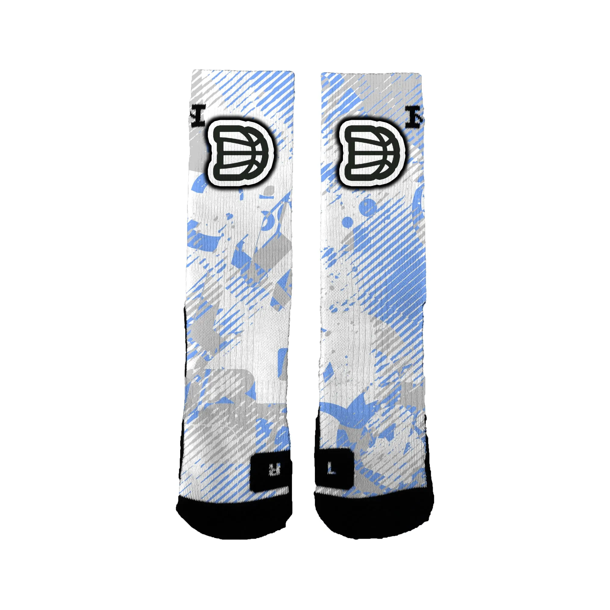 Darting Basketball Academy Youth Foundation (jaimarion) Static Radio Socks