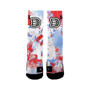 Darting Basketball Academy Youth Foundation (rj Mock) Static Radio Socks