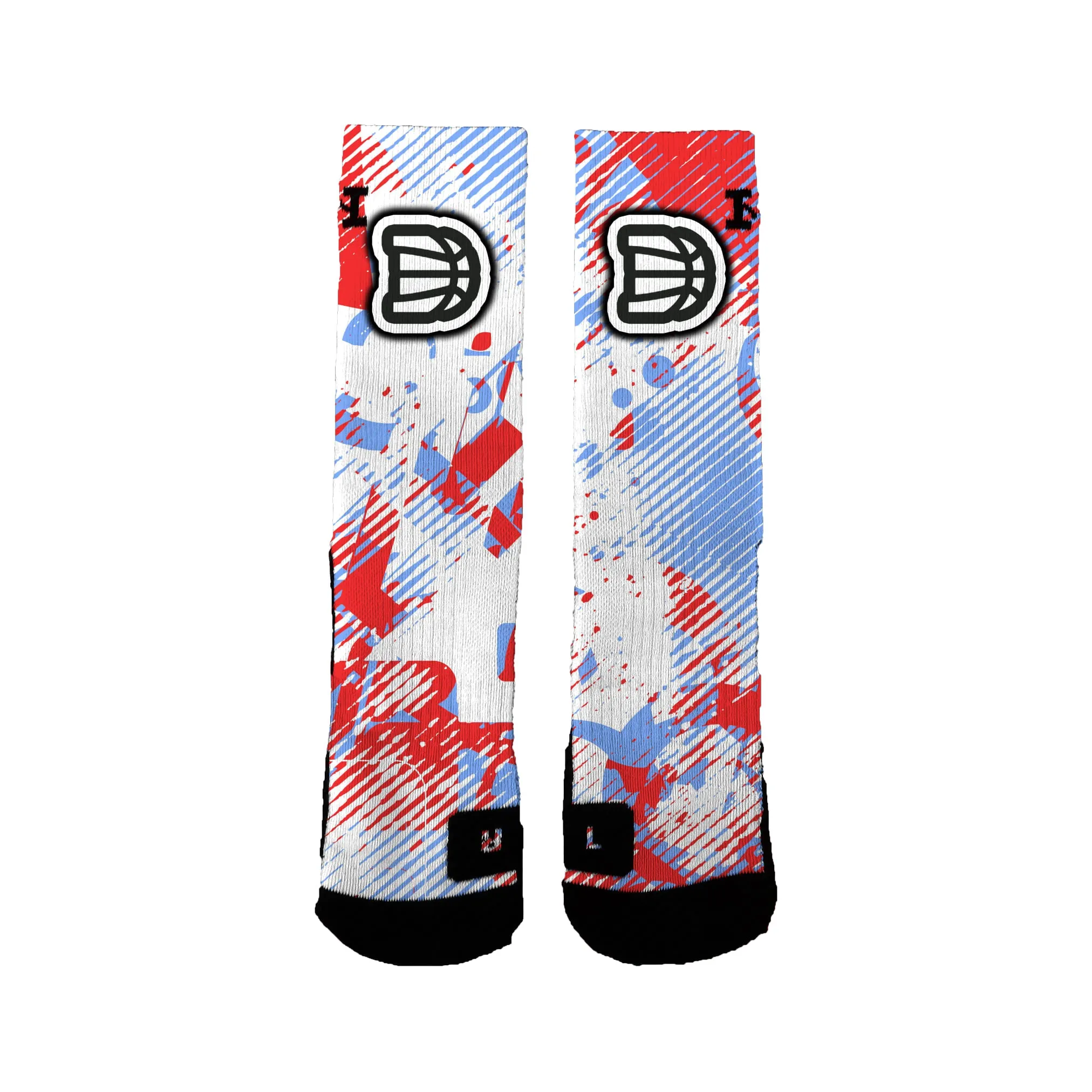 Darting Basketball Academy Youth Foundation (rj Mock) Static Radio Socks