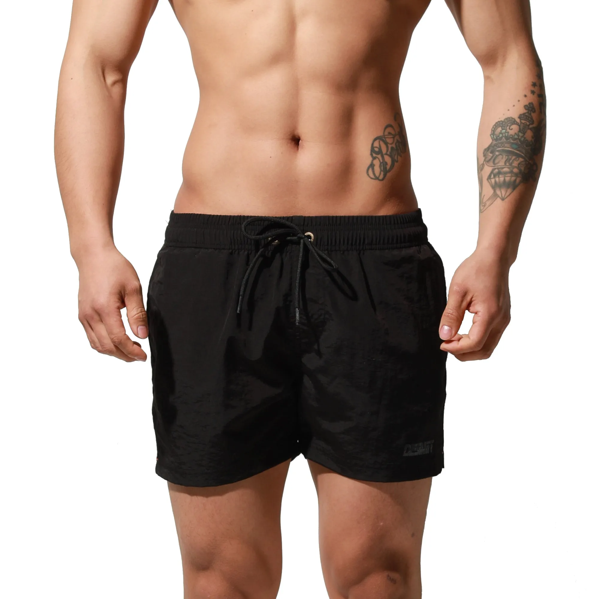 DESMIIT Men's Qucik-Dry Board Shorts Loose Swimming All-Day Comfort Surfing  S6020