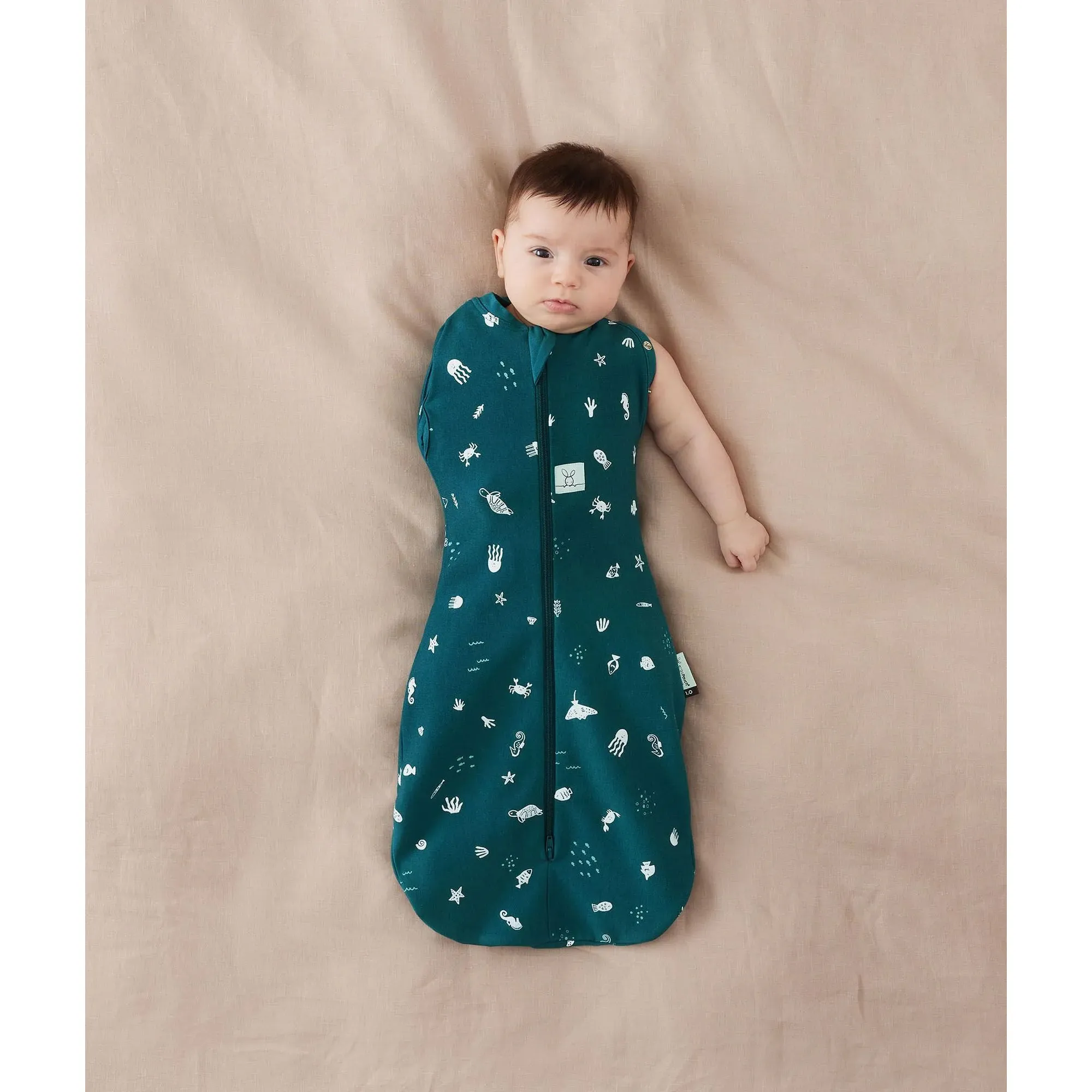 ergoPouch Cocoon Swaddle Bag - 1.0 Tog - Ocean