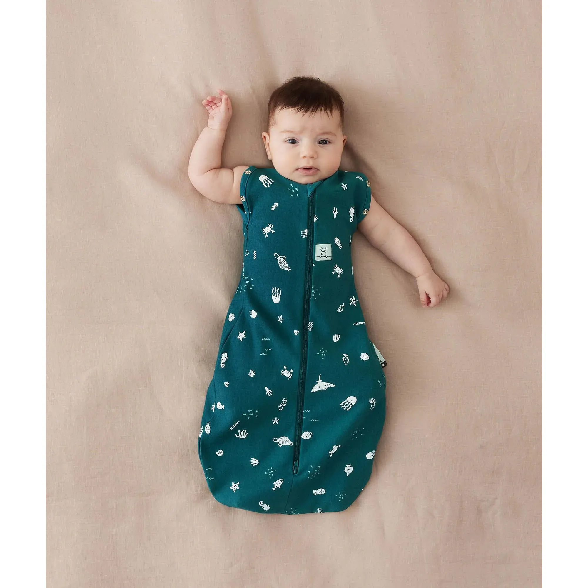 ergoPouch Cocoon Swaddle Bag - 1.0 Tog - Ocean