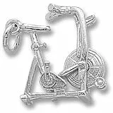 Excercise Bike Charm In 14K White Gold