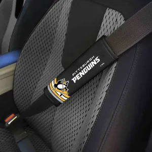 Fanmats Pittsburgh Penguins Team Color Rally Seatbelt Pad - 2 Pieces