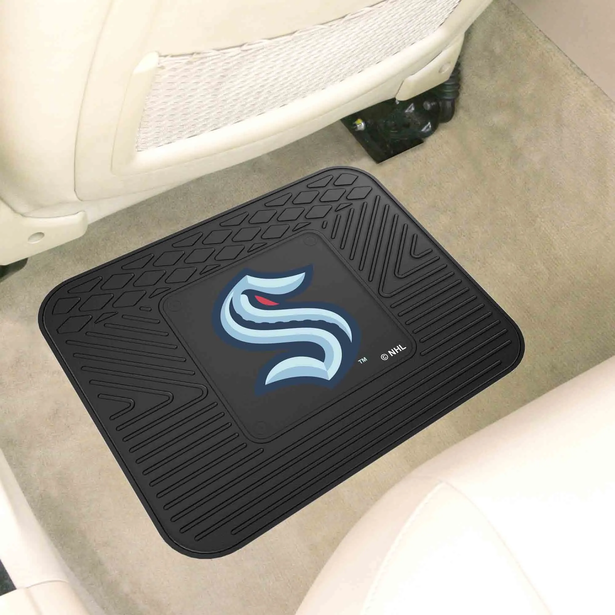 Fanmats Seattle Kraken Back Seat Car Utility Mat - 14" x 17"