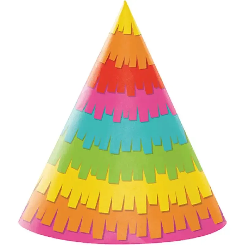 Fiesta Fun Party Hats - 8 Pkt