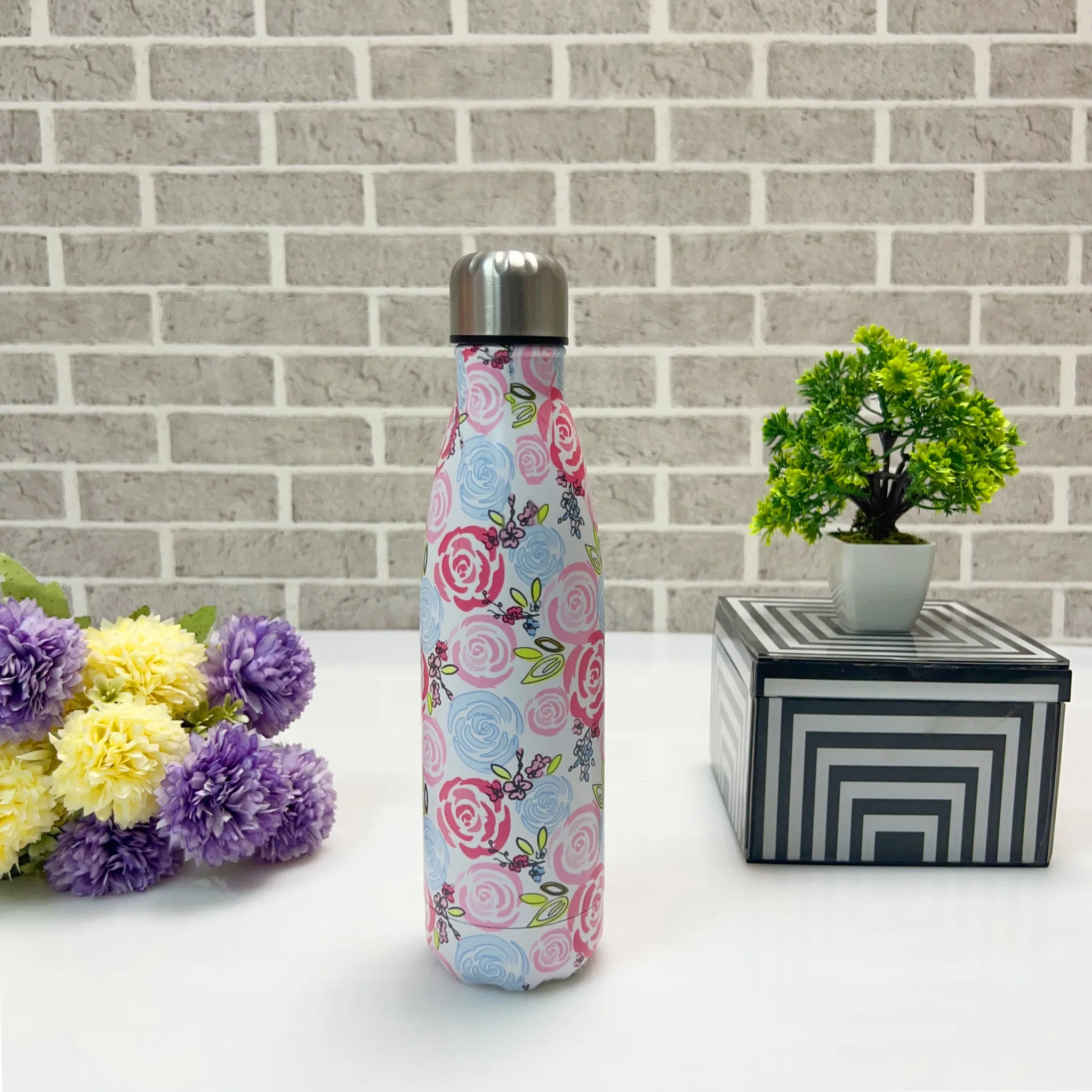 Floral Print Bottles