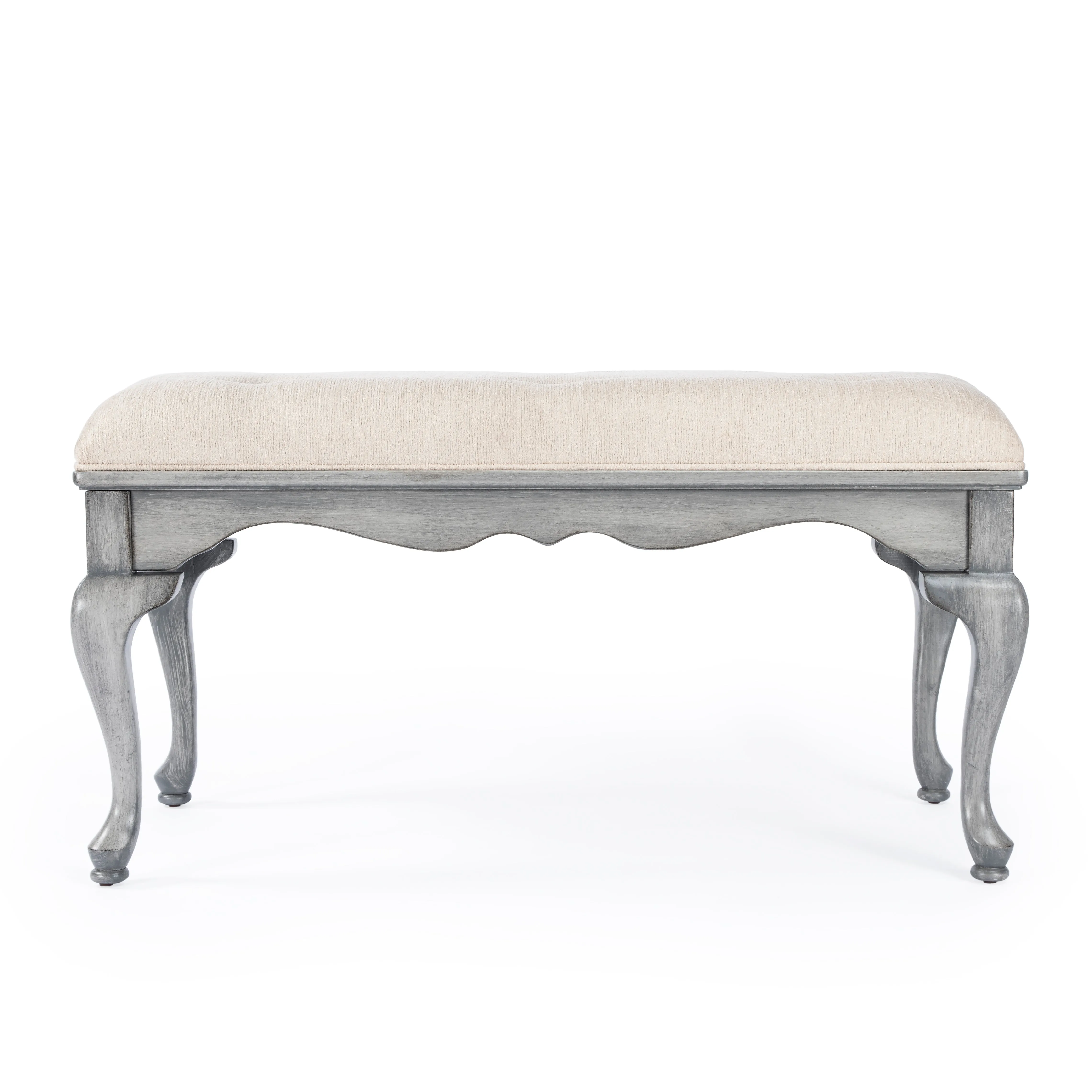 Grace Wooden 38"W Bench in Gray  3013418