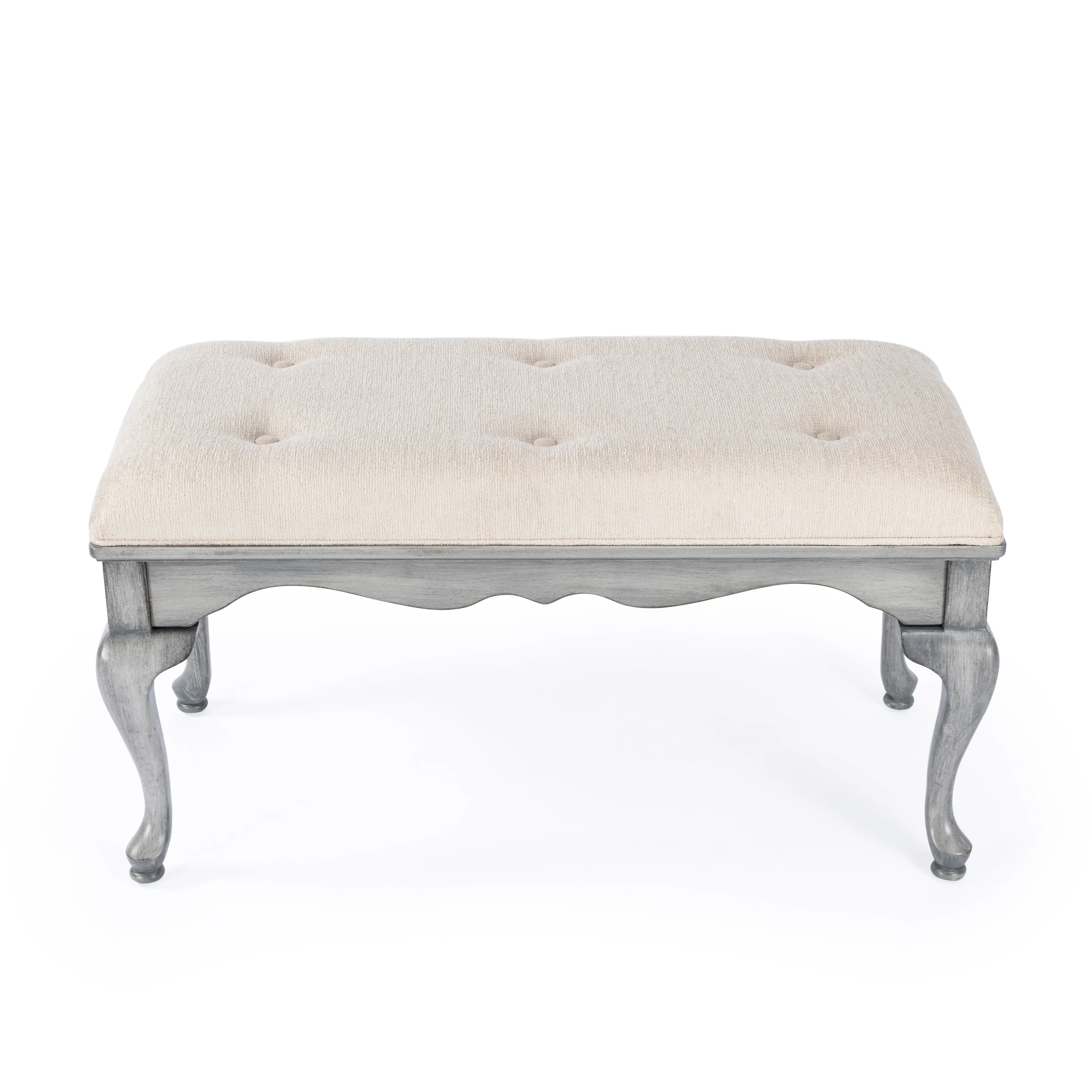 Grace Wooden 38"W Bench in Gray  3013418