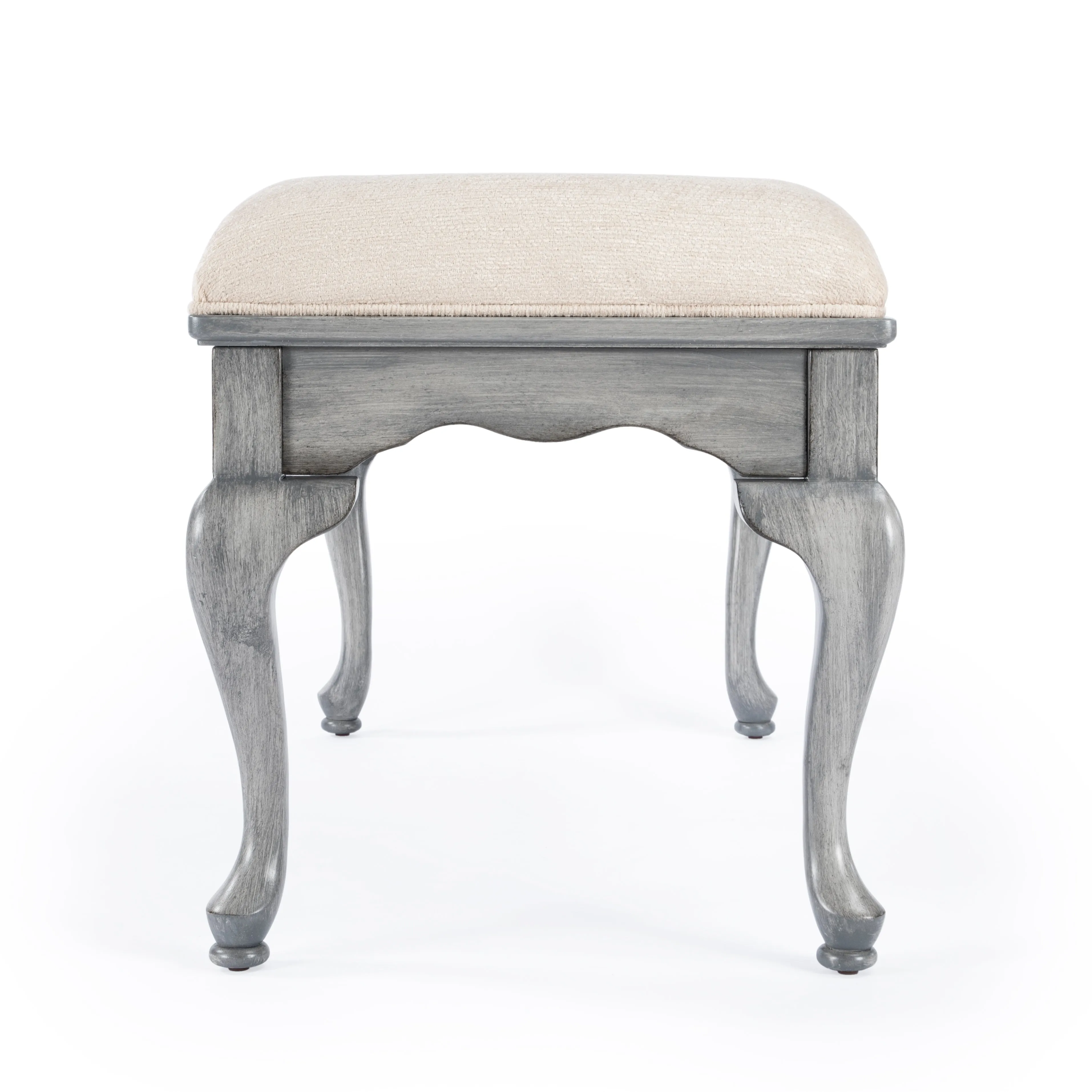 Grace Wooden 38"W Bench in Gray  3013418