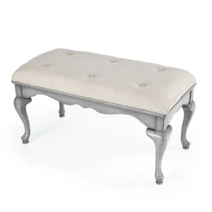 Grace Wooden 38"W Bench in Gray  3013418