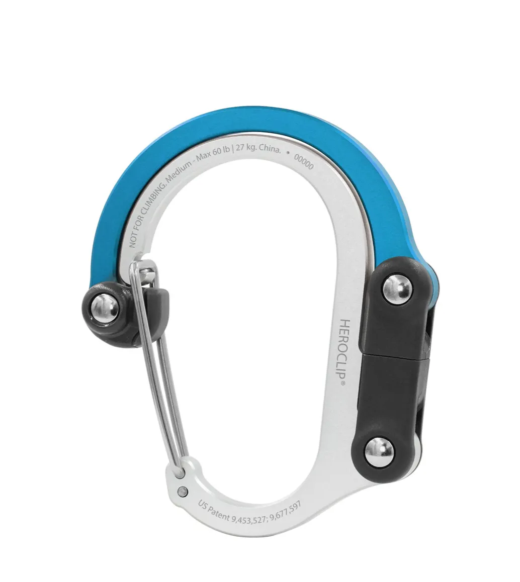 Heroclip Medium Carabiner/Hanger - Supports up to 60 lbs