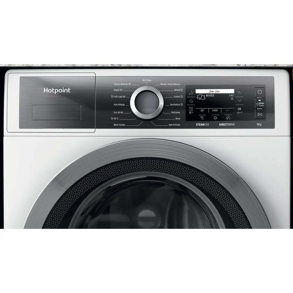 Hotpoint H799GPOWERUK 9Kg 1400 Spin Freestanding Washing Machine White