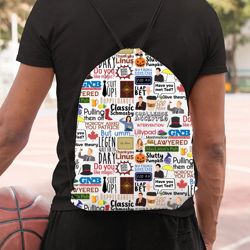 How I Met Your Mother Drawstring Bag