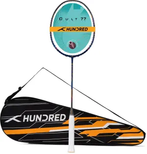 Hundred Cult 77 Superlite Unstrung Badminton Racquet (Blue / Grey)