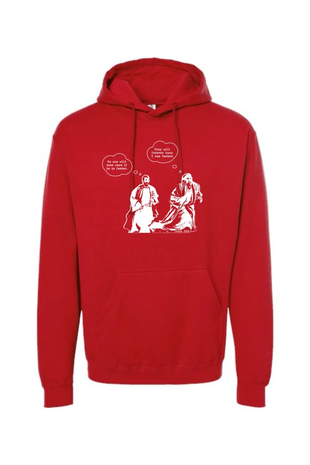 John Runs - John 20:4 Hoodie Sweatshirt