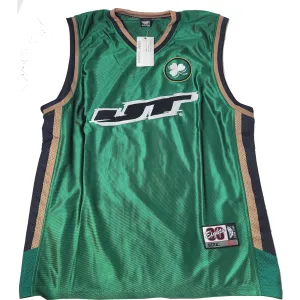 JT Basketball Retro Jersey - SE Dark Green / Gold-Black Trim