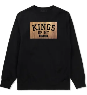 Kings Of NY Hardwood Basketball Logo Boys Kids Crewneck Sweatshirt