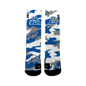 Lodi Girl's Youth Basketball Camo Socks