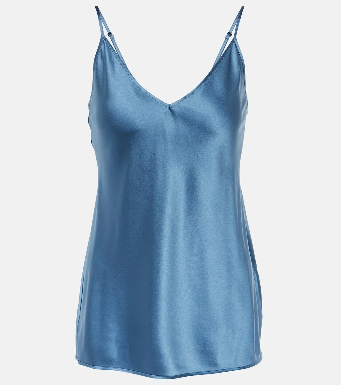 Max Mara silk blend leisure lucca tank top, blue