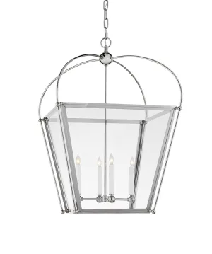 Medium Plantation Lantern, Polished Nickel