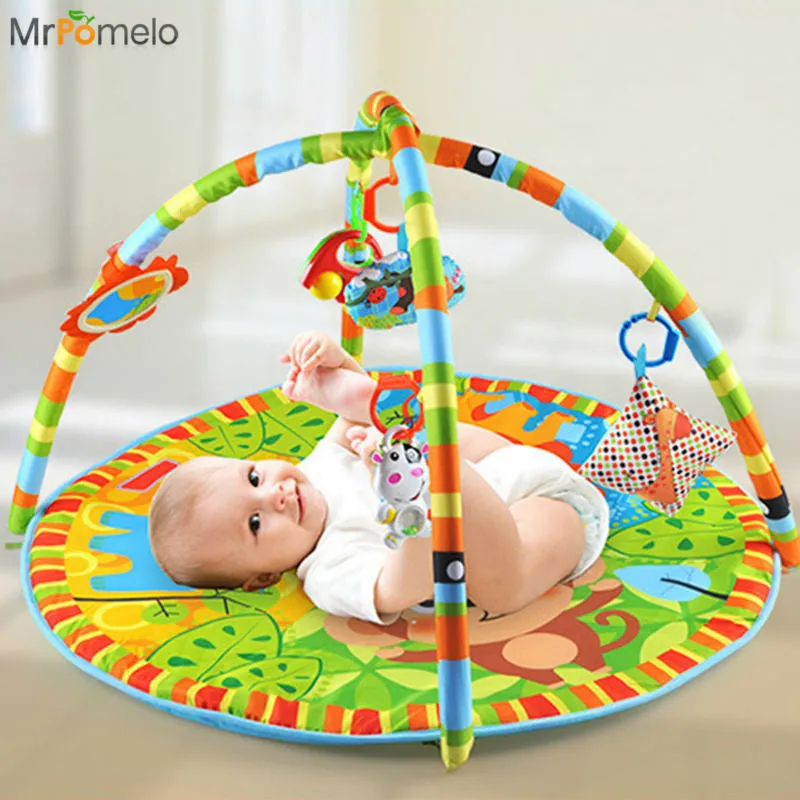 MrPomelo Newborns Indoor Activity Infant Play Mat Gym Educational Toy Fitness Frame Multi-bracket Baby Toys Game Mats for Babies