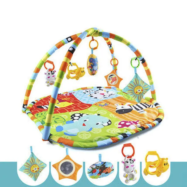 MrPomelo Newborns Indoor Activity Infant Play Mat Gym Educational Toy Fitness Frame Multi-bracket Baby Toys Game Mats for Babies