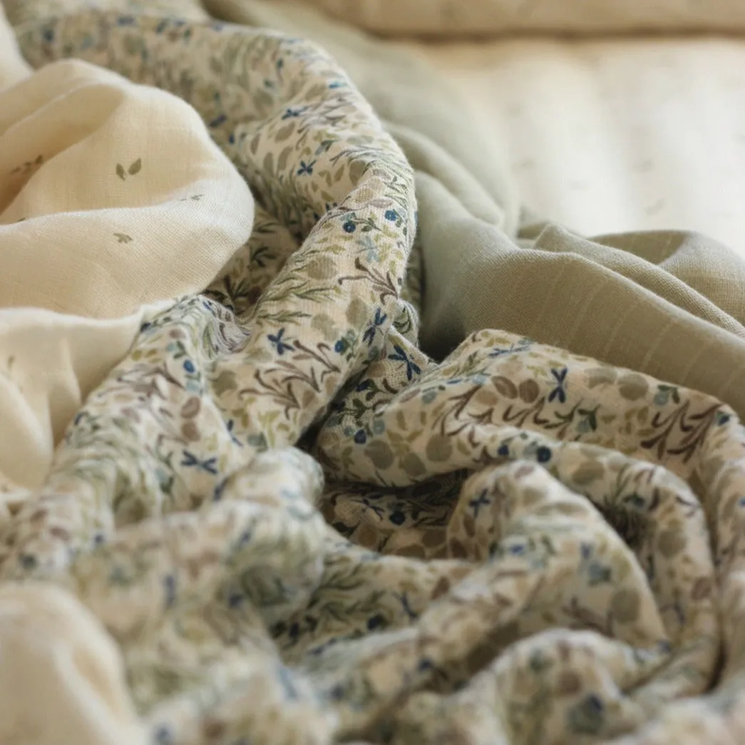 Organic Blanket Swaddle Muslin 'Riverbank'