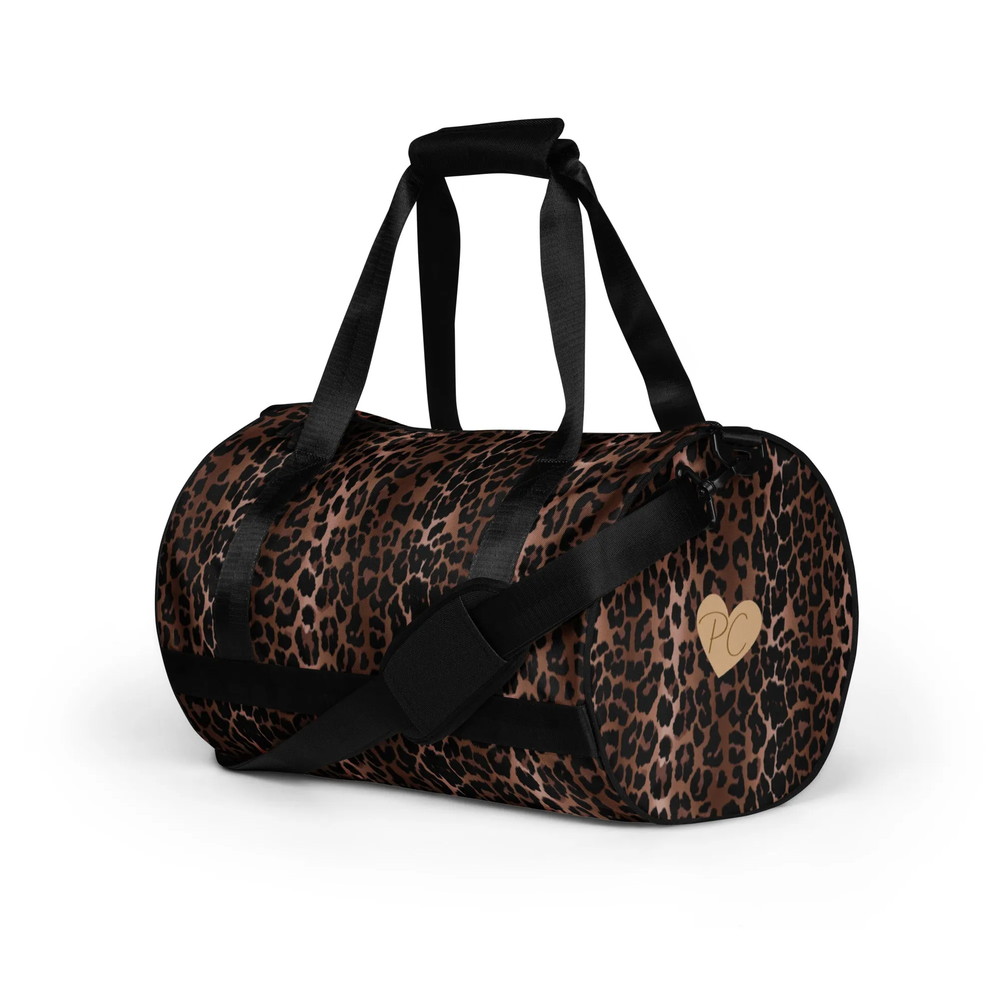 Overnighter Carryon Workout Duffle Bag in OG Leopard Print | Pinup Couture Relaxed