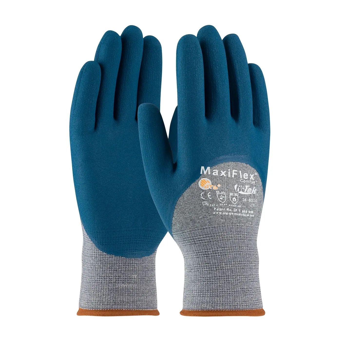 PIP ATG 34 9025 MaxiFlex Comfort Gloves 3/4 Coat Nitrile Micro Foam Cobalt Blue (1 DZ)