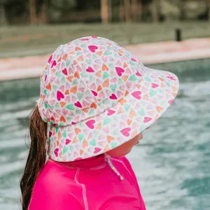 Ponytail Bucket Swim Hat - Sweetheart