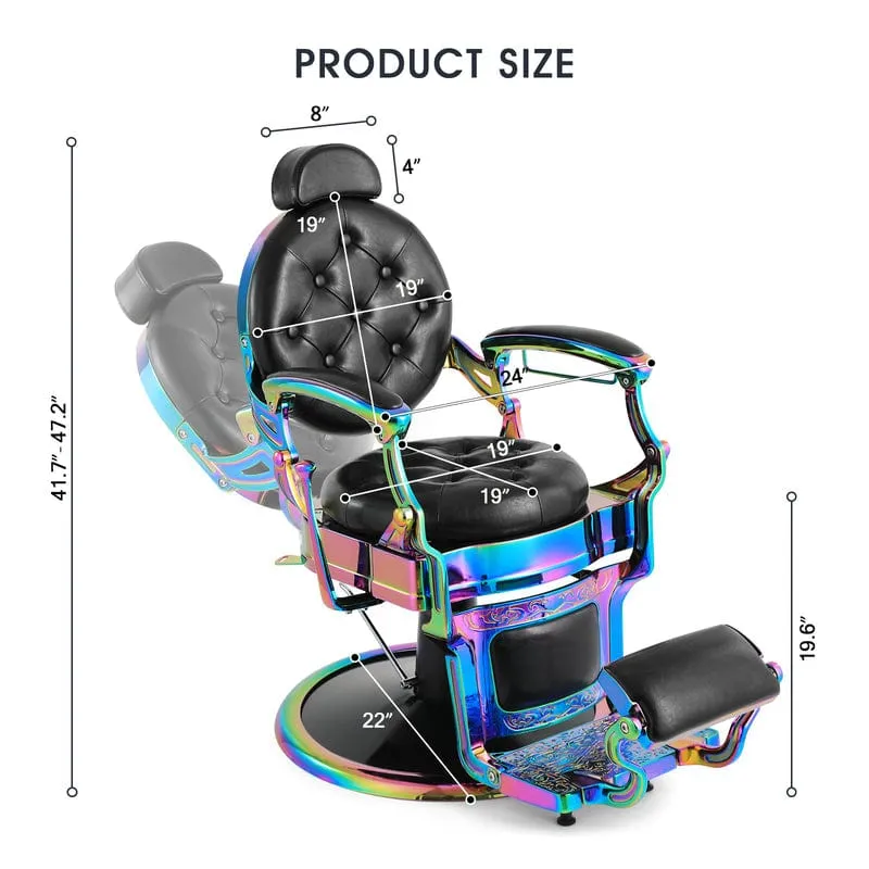 Prestige Laser Frame Retro Hydraulic Recline Barber Chair