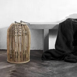 Rattan Lantern - Ova - Large